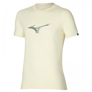 Mizuno Athletics RB Tee Férfi Póló Sárga | HUL-903614