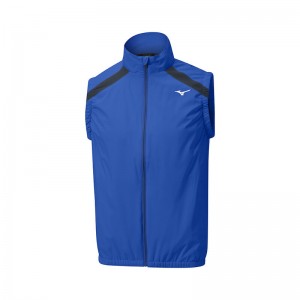 Mizuno Breath Thermo Move Tech Gilet Férfi Kabát Kék | BXE-238704