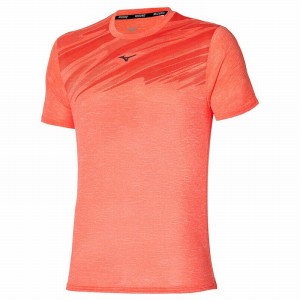 Mizuno Core Grafika Tee Férfi Póló Narancssárga | QCR-793402