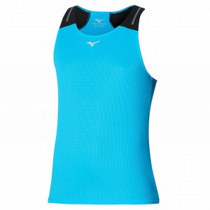 Mizuno Dryaeroflow Tank Férfi Ujjatlan Póló Fekete | XDE-854392