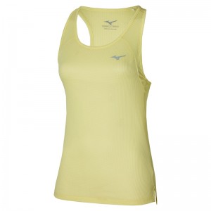 Mizuno Dryaeroflow Tank Női Ujjatlan Póló Világos Zöld Sárga | UGN-571906