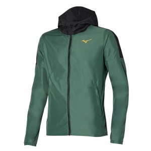 Mizuno Hoody Férfi Kabát Zöld | NBI-528934