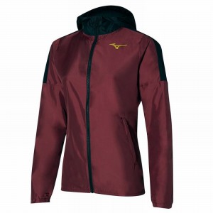 Mizuno Hoody Női Kabát Sötétpiros | KOM-419035