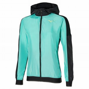 Mizuno Hoody Női Kabát Zöld Fekete | QBS-079832