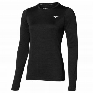 Mizuno Impulse Core LS Tee Női Kabát Fekete | XBS-628973