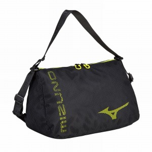 Mizuno Mesh Holdall 30 Férfi Táskák Fekete Sárga | XSY-127850