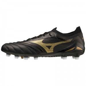 Mizuno Morelia Neo IV Beta Férfi Focicipő Fekete Arany Fekete | TRD-027983