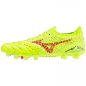 Mizuno Morelia Neo IV Beta Japan Férfi Focicipő Sárga Korall | YAC-467190