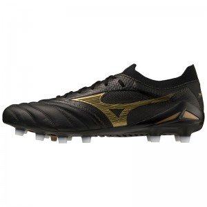 Mizuno Morelia Neo IV Beta Japan Férfi Focicipő Fekete Arany Fekete | UJA-652873