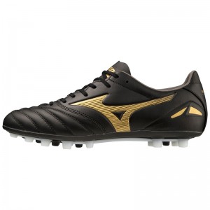 Mizuno Morelia Neo IV Pro Férfi Focicipő Fekete Arany Fekete | VSU-548721