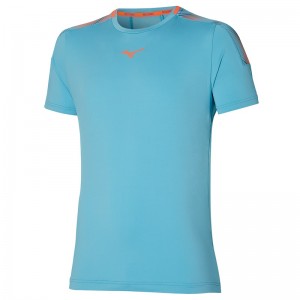 Mizuno Shadow Tee Férfi Póló Kék | YDP-985721