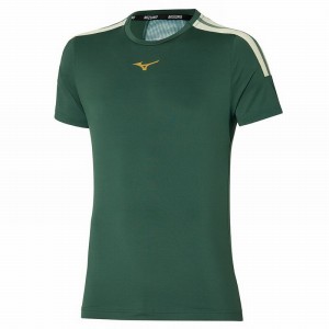 Mizuno Shadow Tee Férfi Póló Zöld | YXC-873169