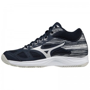 Mizuno Stealth Star Mid Jr Férfi Kézilabda Cipő Sötétkék | KQA-290567