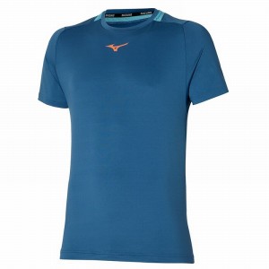 Mizuno Tee Férfi Póló Kék | ETN-293715