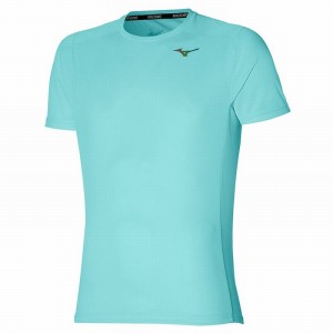 Mizuno Two Loops 88 Tee Férfi Póló Türkiz | HWO-684291