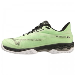 Mizuno Wave Exceed Light 2 Férfi Teniszcipő Zöld Fekete Fehér | MWO-853271