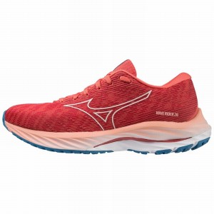 Mizuno Wave Rider 26 Női Futócipő Korall Szürke Kék | NCS-386971