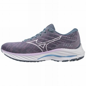 Mizuno Wave Rider 26 Női Futócipő Lila Fehér Kék | QAX-275689