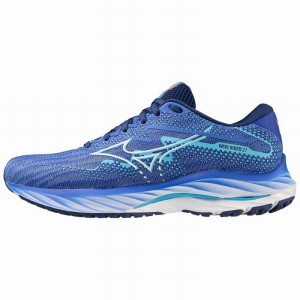 Mizuno Wave Rider 27 Női Futócipő Kék | LDI-174890