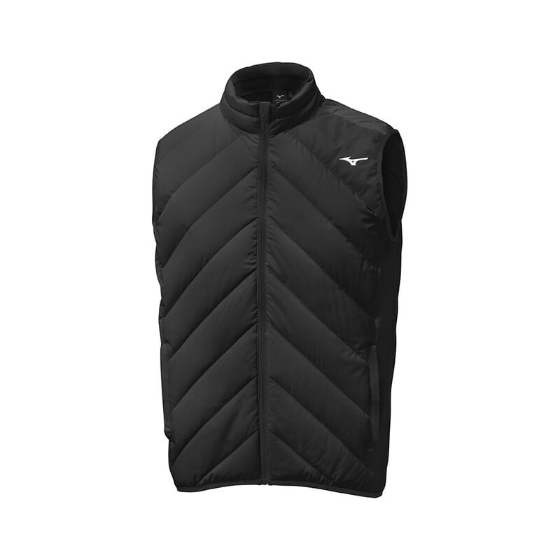 Mizuno Breath Thermo Move Down Gilet Férfi Kabát Fekete | HGK-912304