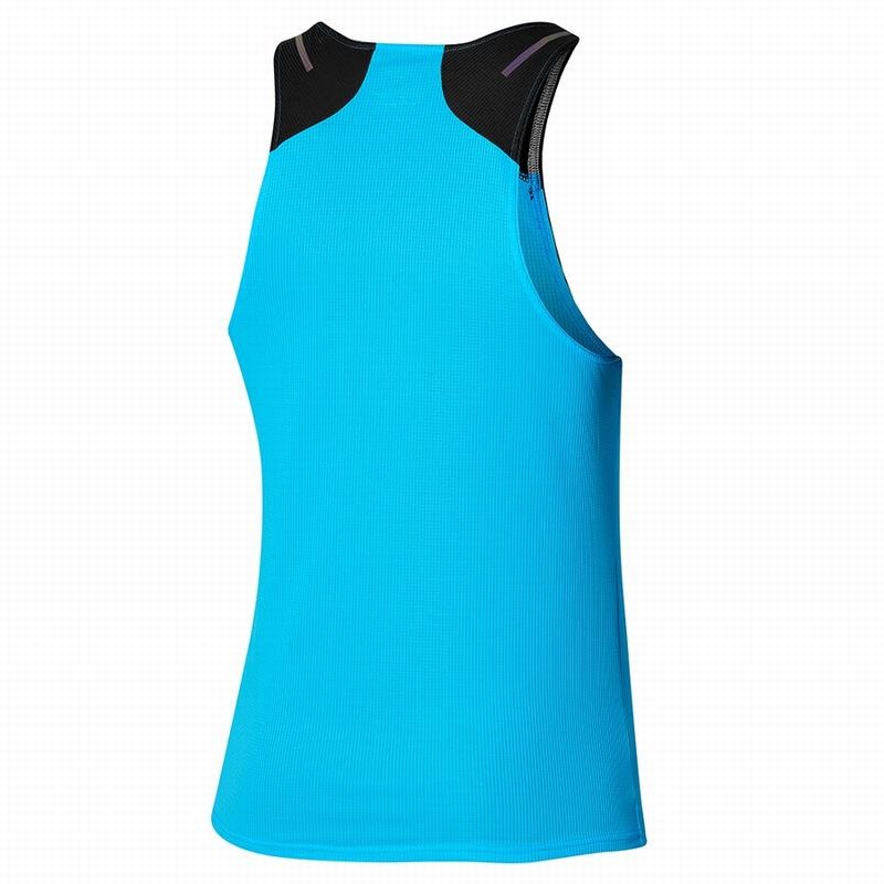 Mizuno Dryaeroflow Tank Férfi Ujjatlan Póló Fekete | XDE-854392