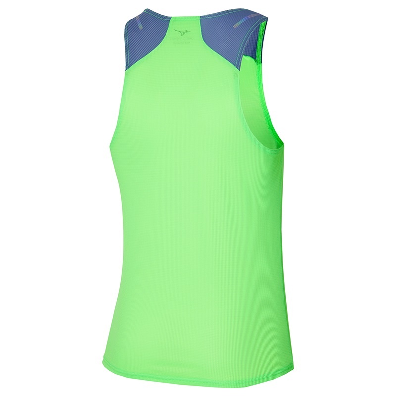 Mizuno Dryaeroflow Tank Férfi Ujjatlan Póló Világos Zöld | NXM-423597