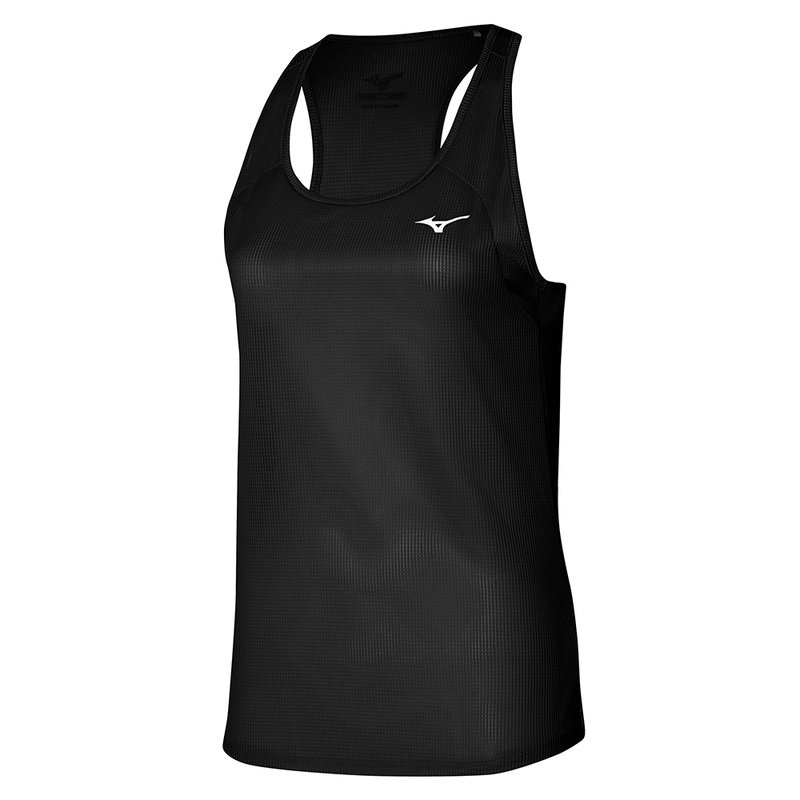 Mizuno Dryaeroflow Tank Női Ujjatlan Póló Fekete | QZO-548936