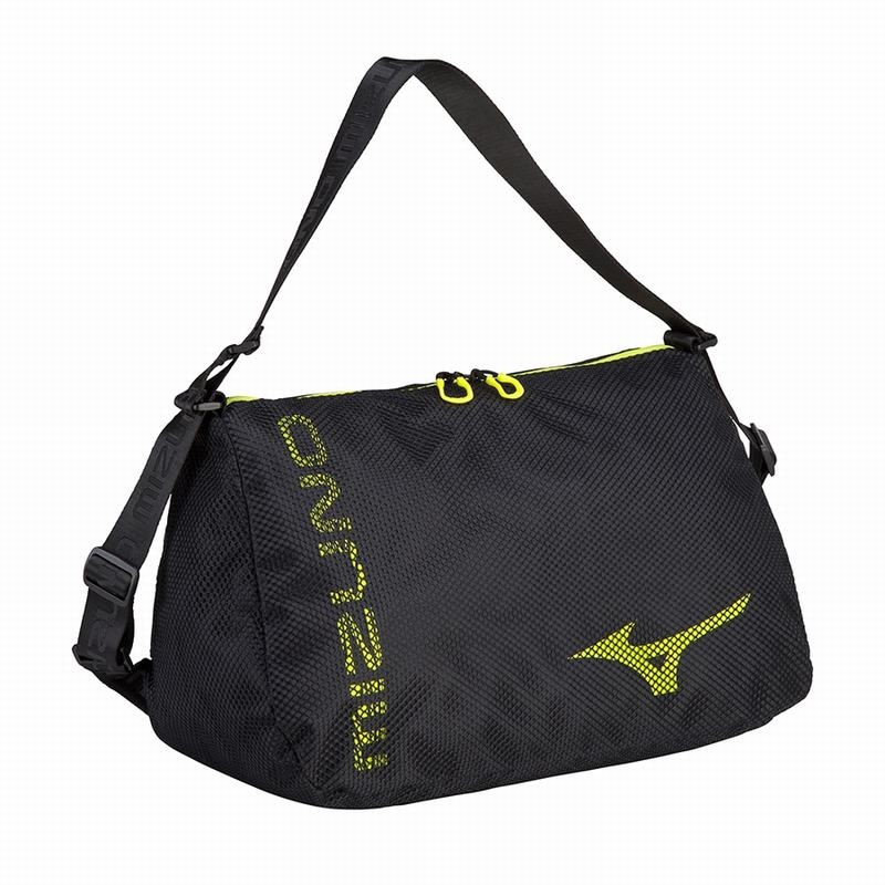 Mizuno Mesh Holdall 30 Női Táskák Fekete Sárga | NEY-438071