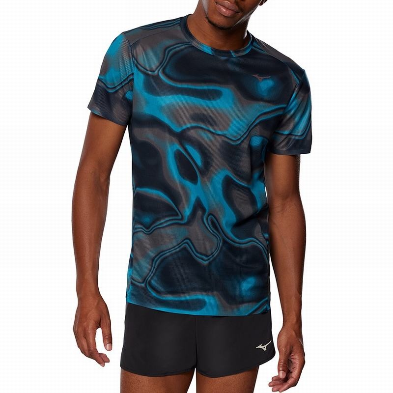 Mizuno Premium Aero LS Tee Férfi Póló Fekete | ELC-041276