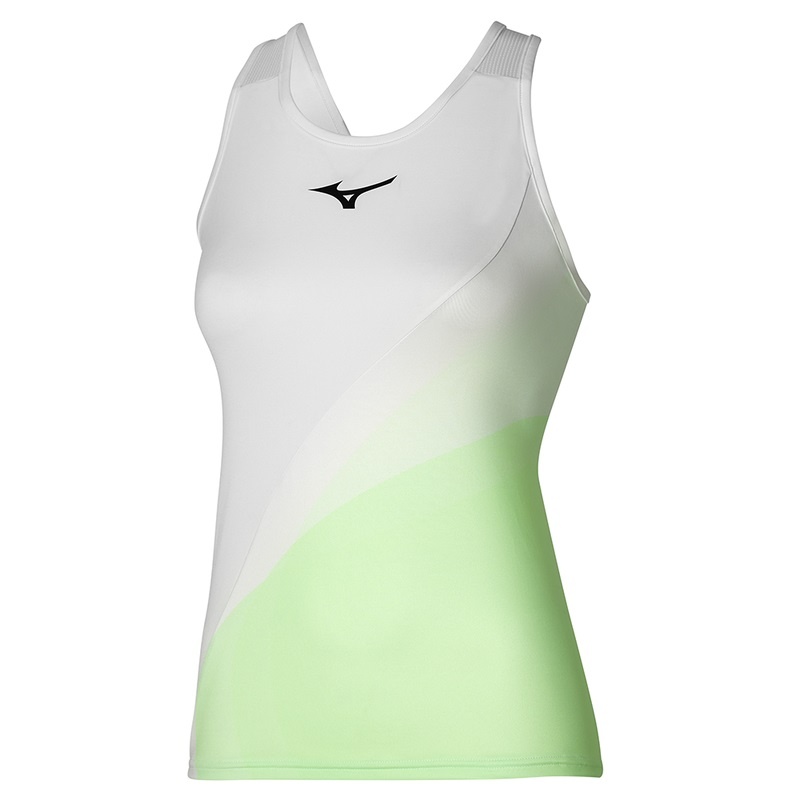 Mizuno Release Printed Tank Női Ujjatlan Póló Fehér | BVI-673210