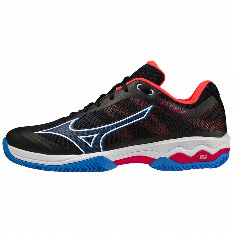 Mizuno Wave Exceed Light Férfi Padelcipő Fekete Fehér Piros | RHU-824159