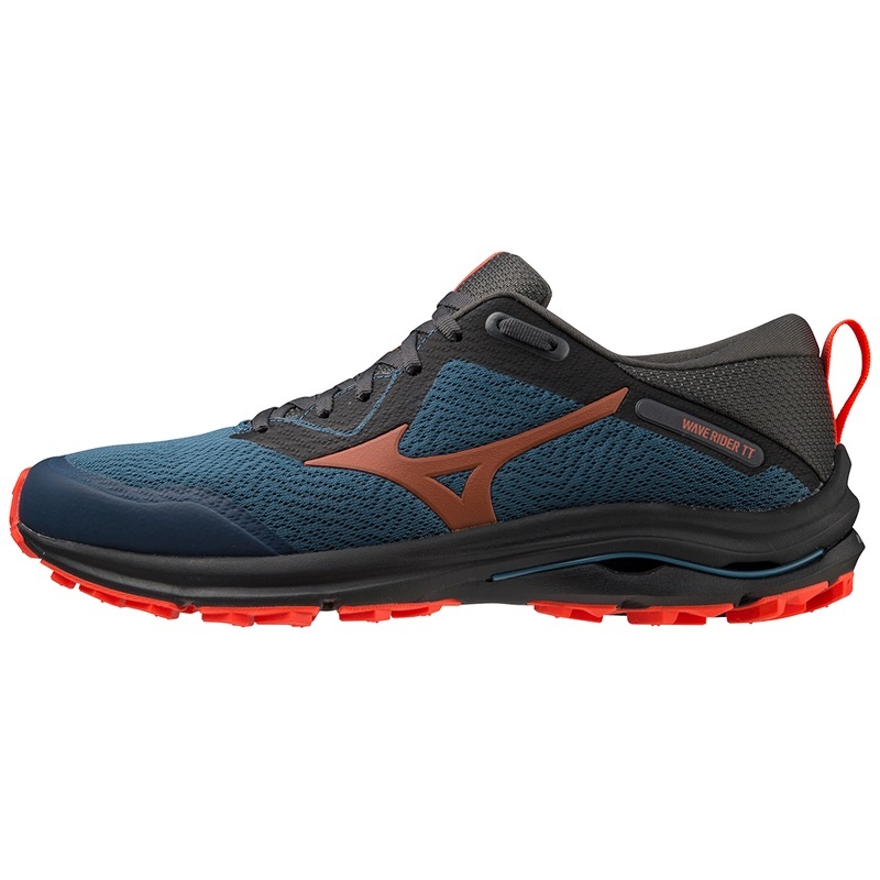 Mizuno Wave Rider TT Férfi Terepfutó Cipő Kék Fekete | OPD-436597